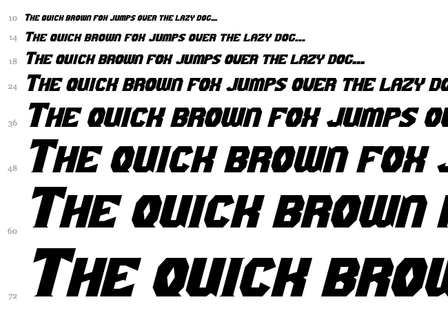 Gaiking font waterfall
